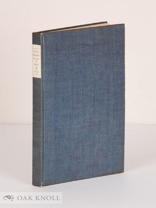 Order Nr. 7484 BRUCE ROGERS, DESIGNER OF BOOKS. Frederic Warde