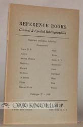 Order Nr. 7560 REFERENCE BOOKS, GENERAL & SPECIAL BIBLIOGRAPHIES. 27