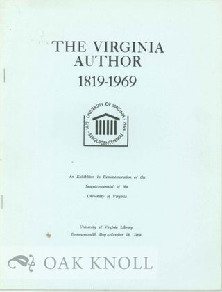 Order Nr. 7763 THE VIRGINIA AUTHOR, 1819-1969
