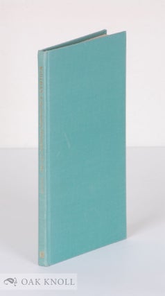 Order Nr. 7823 WALT WHITMAN, A SUPPLEMENTARY BIBLIOGRAPHY 1961-1967. James T. F. Tanner