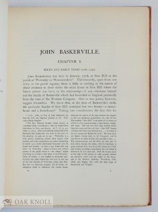 JOHN BASKERVILLE, A MEMOIR.