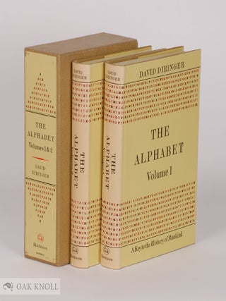 Order Nr. 7986 THE ALPHABET, A KEY TO THE HISTORY OF MANKIND. David Diringer