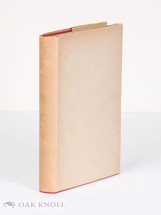 Order Nr. 8006 THE STUDY OF INCUNABULA TRANSLATED FROM THE GERMAN BY LUCY EUGENIA OSBORNE. Konrad...