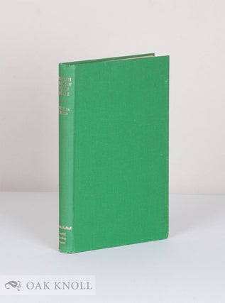Order Nr. 8063 BRITISH MODERN PRESS BOOKS; A DESCRIPTIVE CHECK LIST. William Ridler