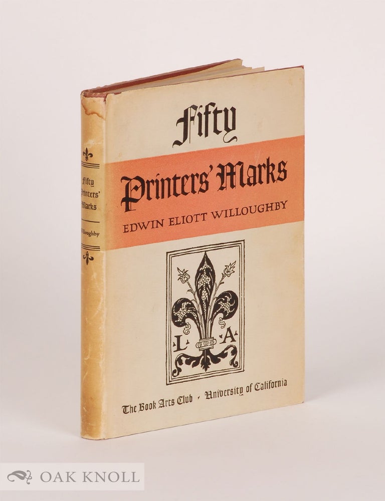 Order Nr. 8096 FIFTY PRINTERS' MARKS. Edwin Eliott Willoughby.