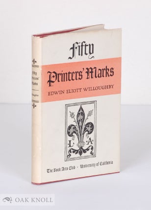 Order Nr. 8096 FIFTY PRINTERS' MARKS. Edwin Eliott Willoughby