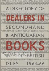 Order Nr. 8209 A DIRECTORY OF DEALERS IN SECONDHAND, 1964-1966
