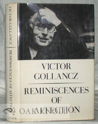 Order Nr. 8918 REMINISCENCES OF AFFECTION. Victor Gollancz
