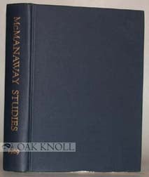 Order Nr. 9579 STUDIES IN SHAKESPEARE, BIBLIOGRAPHY AND THEATRE. JG McManaway