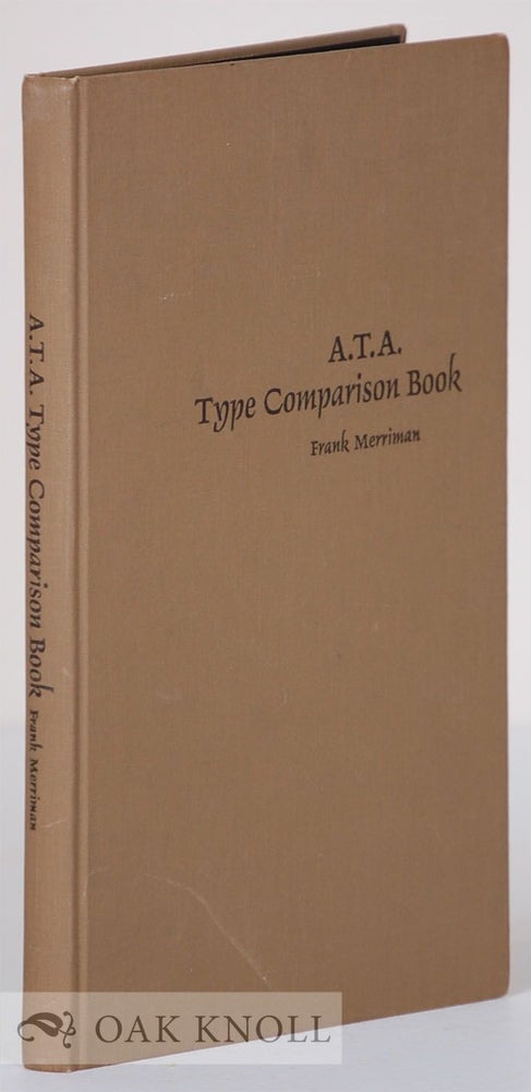 Order Nr. 9649 A.T.A. TYPE COMPARISON BOOK. Frank Merriman.