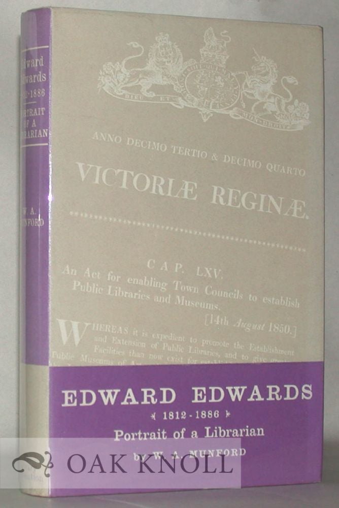 Order Nr. 9772 EDWARD EDWARDS, 1812-1886, PORTRAIT OF A LIBRARIAN. W. A. Munford.