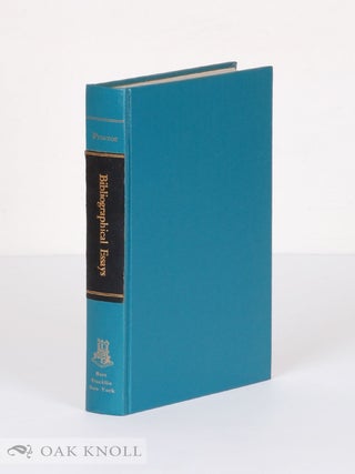 Order Nr. 10033 BIBLIOGRAPHICAL ESSAYS. Robert Proctor