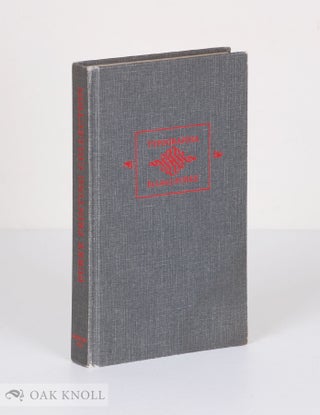 Order Nr. 11089 PRINTING HISTORY, FORMS AND USE, A CATALOGUE IN THREE PARTS OF THE COLLECTION...