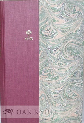 Order Nr. 11219 THE BOOKS OF WAD, A BIBLIOGRAPHY OF THE BOOKS DESIGNED BY W.A. DWIGGINS. Dwight...