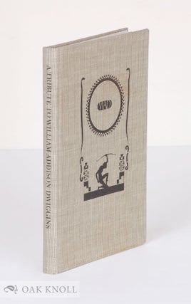 Order Nr. 11741 A TRIBUTE TO W.A. DWIGGINS ON THE HUNDREDTH ANNIVERSARY OF HIS BIRTH