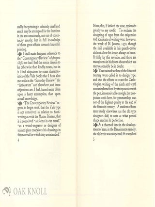 A DEFENCE OF THE REVIVAL OF PRINTING.