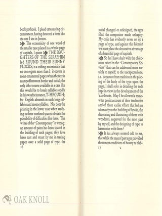 A DEFENCE OF THE REVIVAL OF PRINTING.