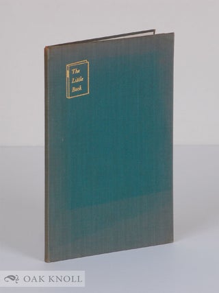 Order Nr. 12486 THE LITTLE BOOK. Richardson Wright