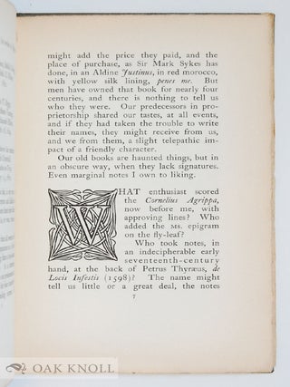 NOTES AND NAMES IN BOOKS.