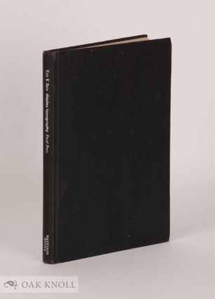Order Nr. 13512 THE THEORY AND PRACTIVE OF TYPOGRAPHIC DESIGN. Eric K. Bain