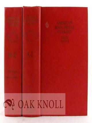 Order Nr. 13961 AMERICAN BOOK-PRICES CURRENT. INDEX 1965-1970