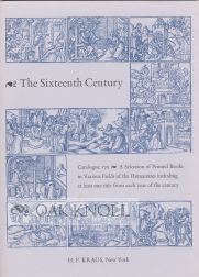 Order Nr. 13989 SIXTEENTH CENTURY, A SELECTION OF PRINTED BOOKS IN VARIOUS FIELDS OF THE...