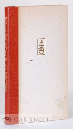 Order Nr. 14055 LITERATURE OF LETTERPRESS PRINTING 1849-1900, A SELECTION. Geoffrey Wakeman