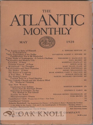 Order Nr. 15305 "A TOURIST IN SPITE OF HIMSELF. I. IN SCANDINAVIA." A. Edward Newton