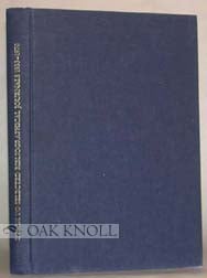 Order Nr. 15393 INDEX TO SELECTED BIBLIOGRAPHICAL JOURNALS, 1933-1970
