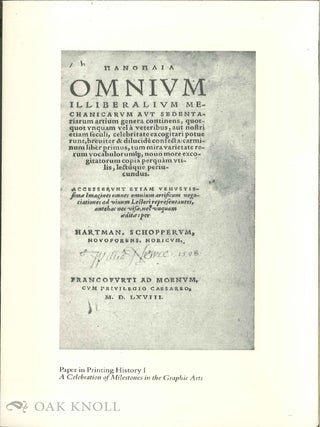 Order Nr. 15493 Two issues of pamphlets devoted to papermaking issued by Group of pamphlets...