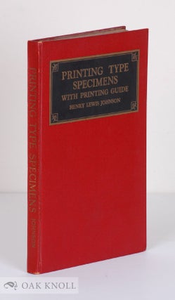 Order Nr. 15666 PRINTING TYPE SPECIMENS, STANDARD AND MODERN TYPES WITH NOTATIONS ON THEIR...