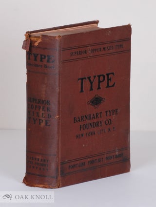 Order Nr. 15694 BOOK OF TYPE SPECIMENS, COMPRISING A LARGE VARIETY OF SUPERIOR COPPER-MIXED TYPES...
