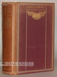 Order Nr. 16073 ROBERT DODSLEY, POET, PUBLISHER & PLAYRIGHT. Ralph Straus