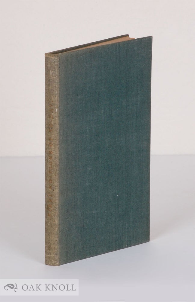 Order Nr. 16094 FIRST EDITIONS OF TO-DAY AND HOW TO TELL THEM. HS Boutell.