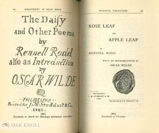 BIBLIOGRAPHY OF OSCAR WILDE With a Note by Robert Ross.