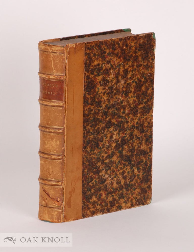 Order Nr. 17029 CATALOGUE DE LA BIBLIOTH&Egrave;QUE DE M.N. YEMENIZ