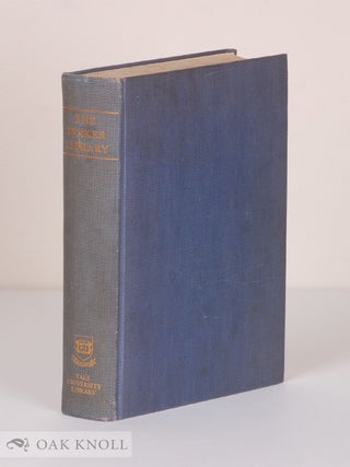 Order Nr. 17332 THE TINKER LIBRARY, A BIBLIOGRAPHICAL CATALOGUE OF THE BOOKS AND MANUSCRIPTS...