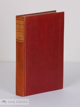 Order Nr. 17480 THE BIBLIOGRAPHY OF NATHANIEL HAWTHORNE. Nina E. Browne