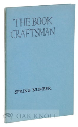 Order Nr. 17600 BOOK CRAFTSMAN, A TECHNICAL JOURNAL FOR PRINTERS & COLLECTOR S OF FINE EDITIONS....