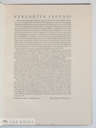 EGENOLFF-LUTHERSCHE SCHRIFTGIESSEREI IN FRANKFURT AM MAIN UND IHRE GESCHAFTLICHEN VERBINDUNGEN MIT DEN VEREINIGTEN STAATEN VON NORDAMERIKA.