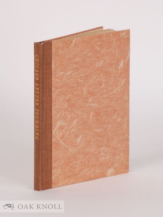 Order Nr. 18745 CHICAGO LETTER FOUNDING. R. Hunter Middleton