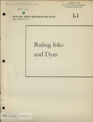 RULING INKS AND DYES