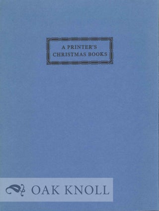 Order Nr. 19371 A PRINTER'S CHRISTMAS BOOKS. Brooke Crutchley
