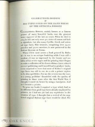 ON G.B. BODONI'S TYPE FACES.