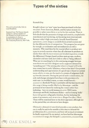 Order Nr. 19560 TYPES OF THE SIXTIES. Kenneth Day