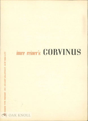 Order Nr. 19561 IMRE REINER'S CORVINUS. Bauer