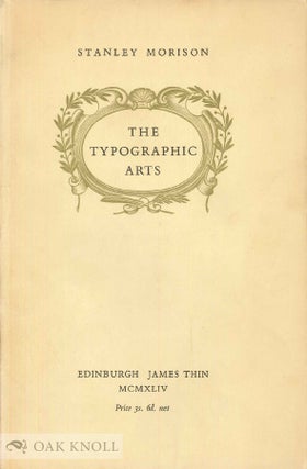Order Nr. 19586 TYPOGRAPHIC ARTS, PAST, PRESENT & FUTURE A LECTURE DELIVERED AT THE COLLEGE OF...