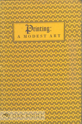 Order Nr. 19663 PRINTING: A MODEST ART. Will Ransom