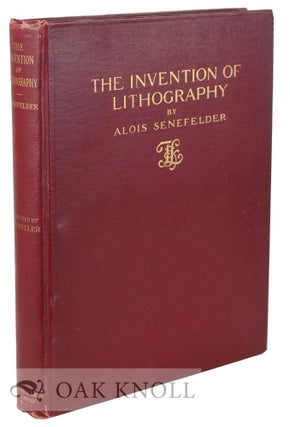 Order Nr. 19679 THE INVENTION OF LITHOGRAPHY. TRANSLATED FROM THE ORIGINAL GERMAN BY J.W. MULLER....