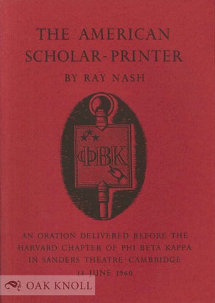 Order Nr. 19923 AMERICAN SCHOLAR-PRINTER. Ray Nash